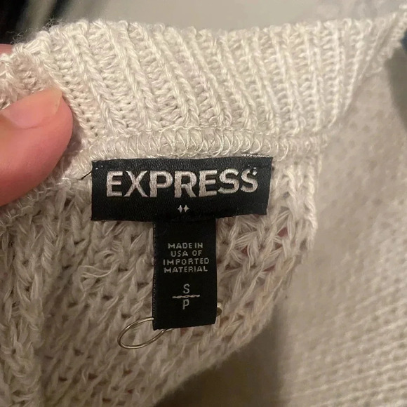 Express cropped tie back sweater size Small - Picture 5 of 5